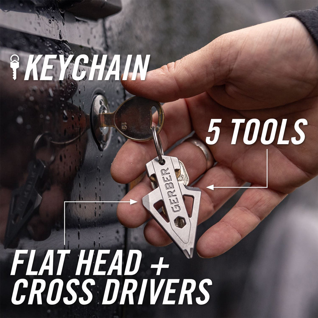 Gerber Broadhead Keychain Tool SW - Flasköppnare Och Multitool