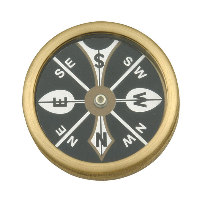 Marbles Large Pocket Compass - Kompass Av Mässing