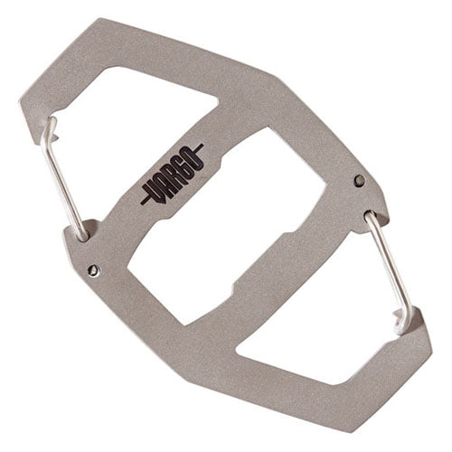 Vargo Titanium Binary Carabiner - Karbinhake Av Titan Med Dubbla Grindar Och Kapsylöppnare