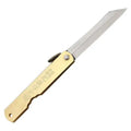Higonokami Folder Brass - Fällkniv Av Kolstål Med Mässingshandtag - SLIMS.SE - MÄSSING