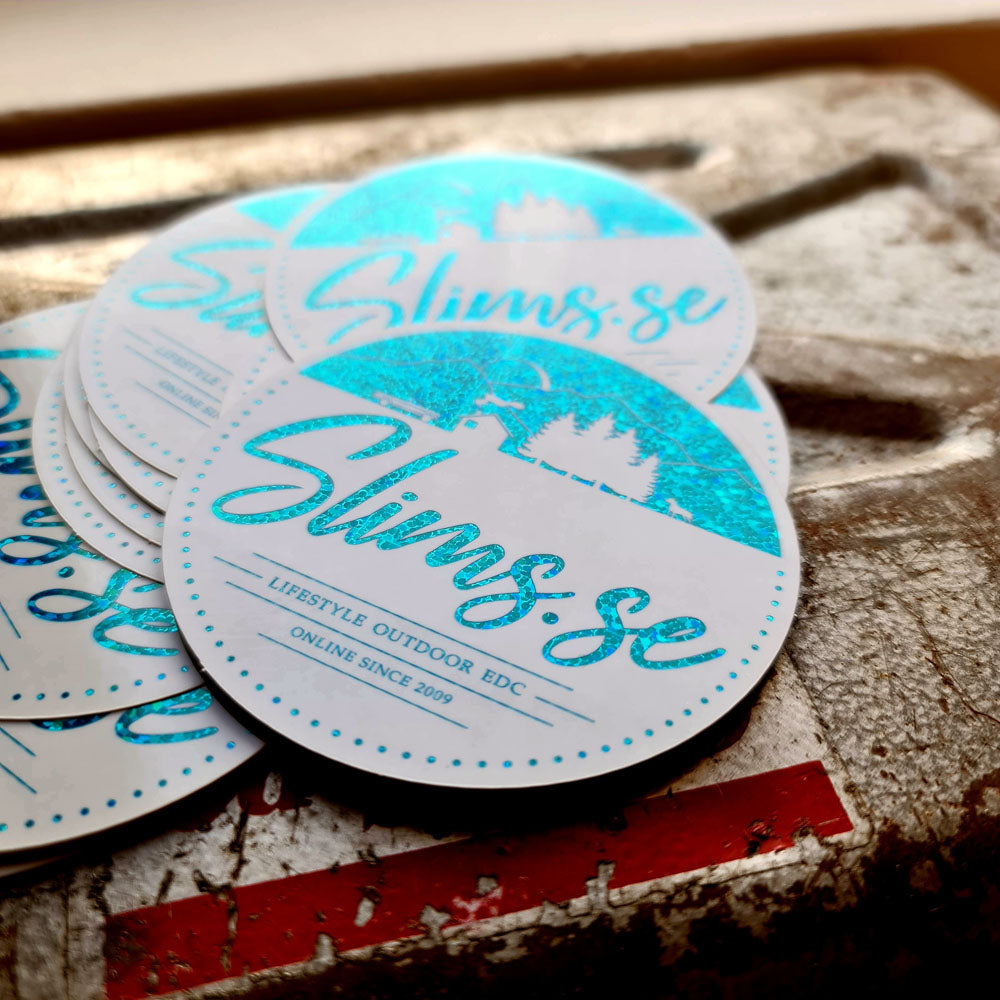 SLIMS.SE Logo Sticker 8 cm - Olika Varianter
