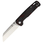QSP Knife Penguin Black G10 Mönstrat Kolfiber - Röd