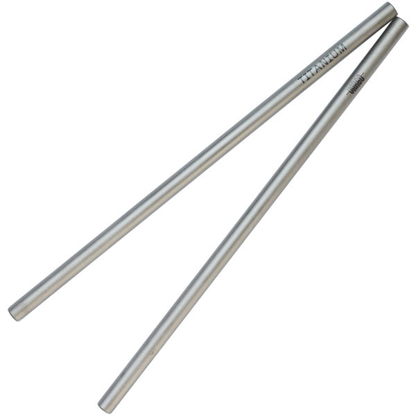 Vargo Straight Straw Titanium - Sugrör Av Titan 2-pack