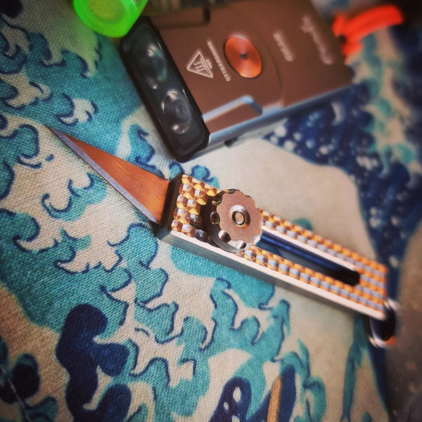 Maratac Slide Lock Titanium Craft Knife - Rakbladskniv För Nyckelringen