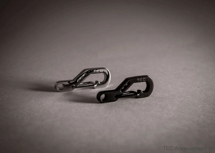 TEC Accessories Python Clip 28mm Titan - Karbinhake För EDC och Nycklar - VÄLJ FÄRG