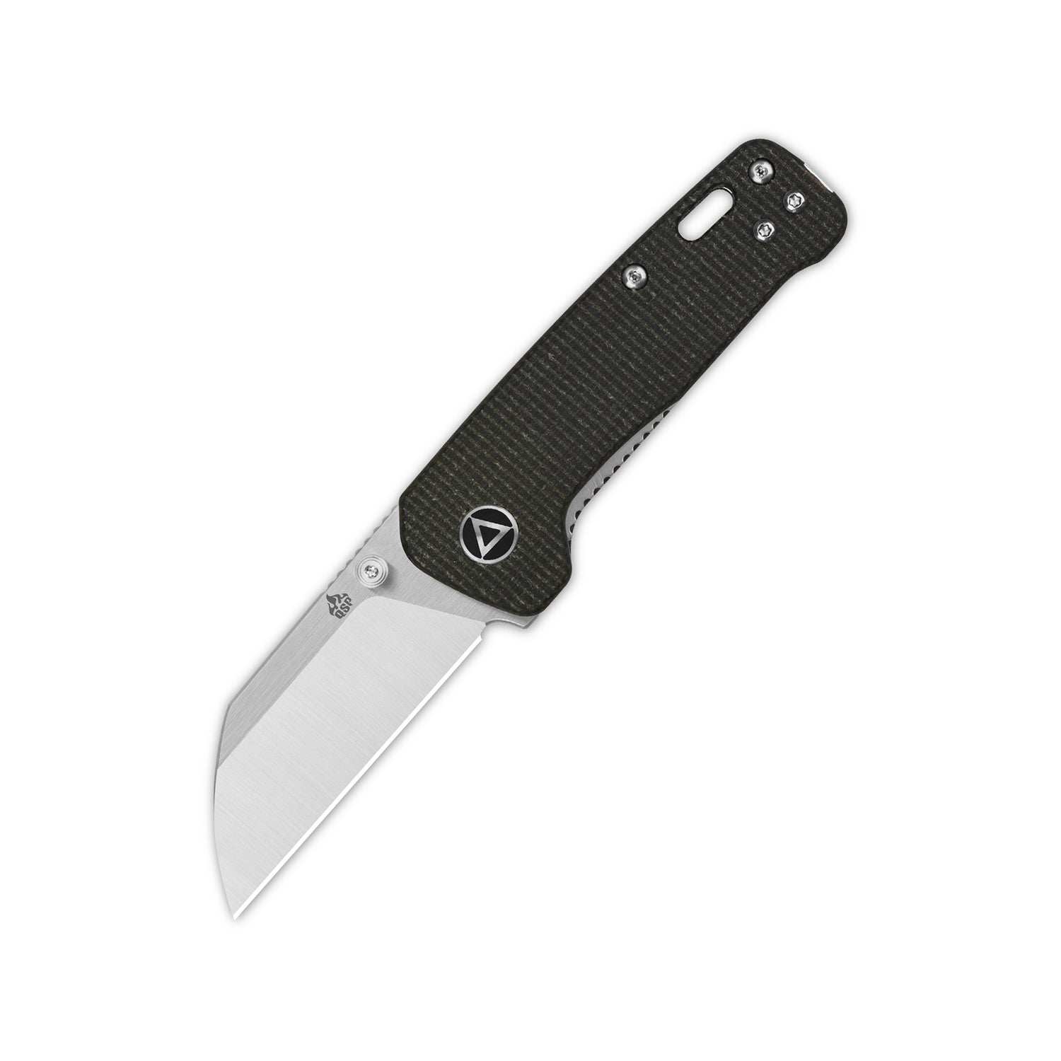 QSP Knife Mini Penguin Dark Brown 14C28N Micarta Fällkniv