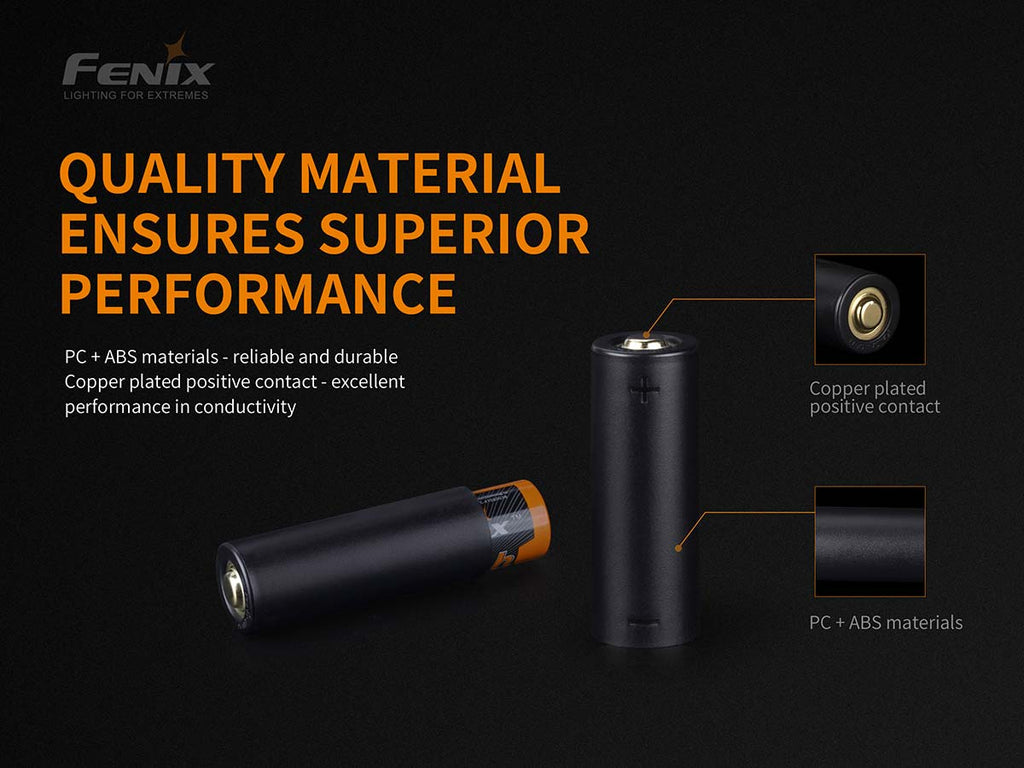 Fenix Batteriadapter För 18650 Omvandlat Till 21700