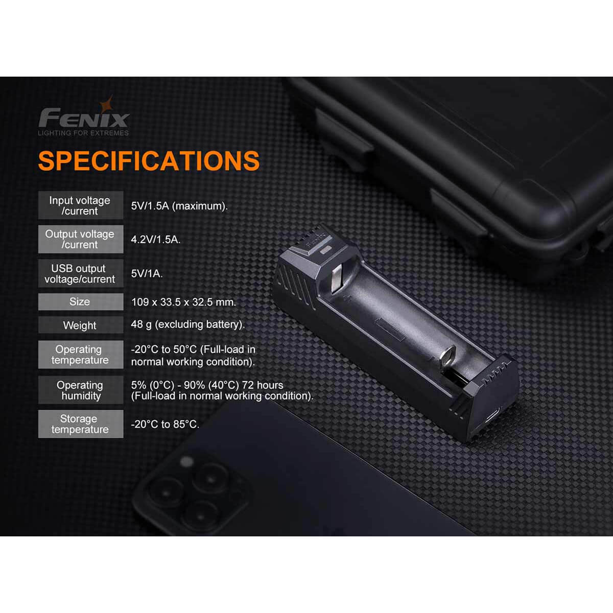 Fenix ARE-X1 V2.0 Batteriladdare Och Powerbank Med USB-C