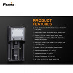 Fenix Batteriladdare ARE-A2 Tvåkanals Smart Laddare