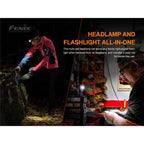 Fenix HM50R V2.0 Pannlampa Och Vinkellampa Med 5-700 Lumen