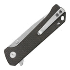 QSP Grebe T Button Lock Brown Micarta