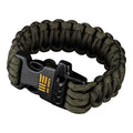 We Knife Co Ltd Paracord Bracelet Green - Paracordarmband Med Visselpipa