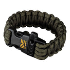 We Knife Co Ltd Paracord Bracelet Green - Paracordarmband Med Visselpipa