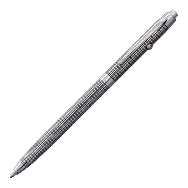 Fisher Space Pen Shuttle Spacepen Black Grid Chrome