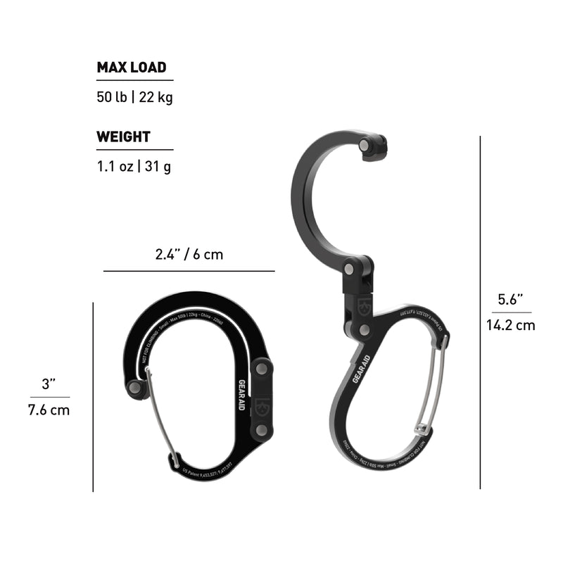 Gear Aid Heroclip - Karbinhake - Small