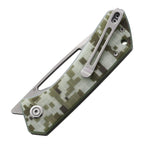 Kubey Knife Thalia Front Flipper Linerlock D2 G10 - Digital Camo