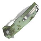 Kubey Knife RDF Button Lock AUS-10 G10 - Digital Camo