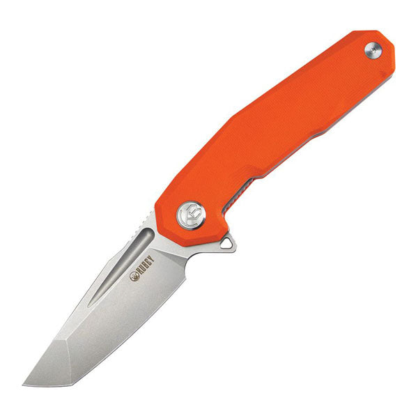 Kubey Knife Carve Nest Tanto Linerlock AUS-10 G10 - Orange