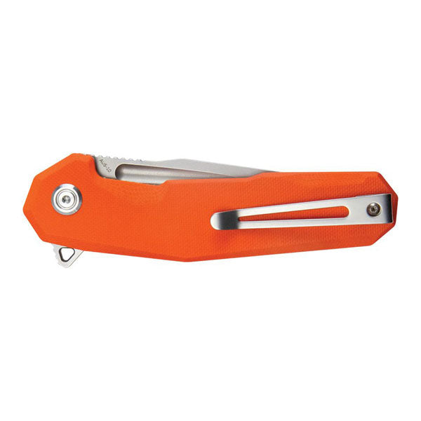 Kubey Knife Carve Nest Tanto Linerlock AUS-10 G10 - Orange
