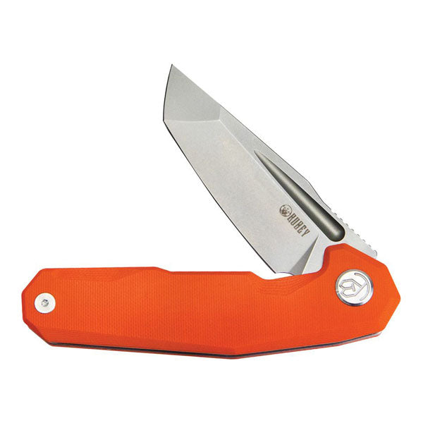 Kubey Knife Carve Nest Tanto Linerlock AUS-10 G10 - Orange