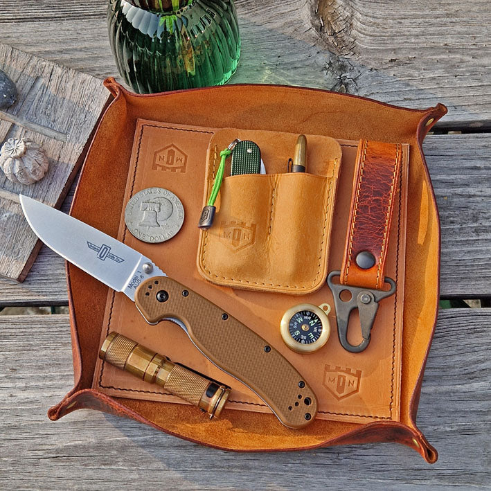 MIN Leathercraft Leather EDC Tray - VÄLJ FÄRG