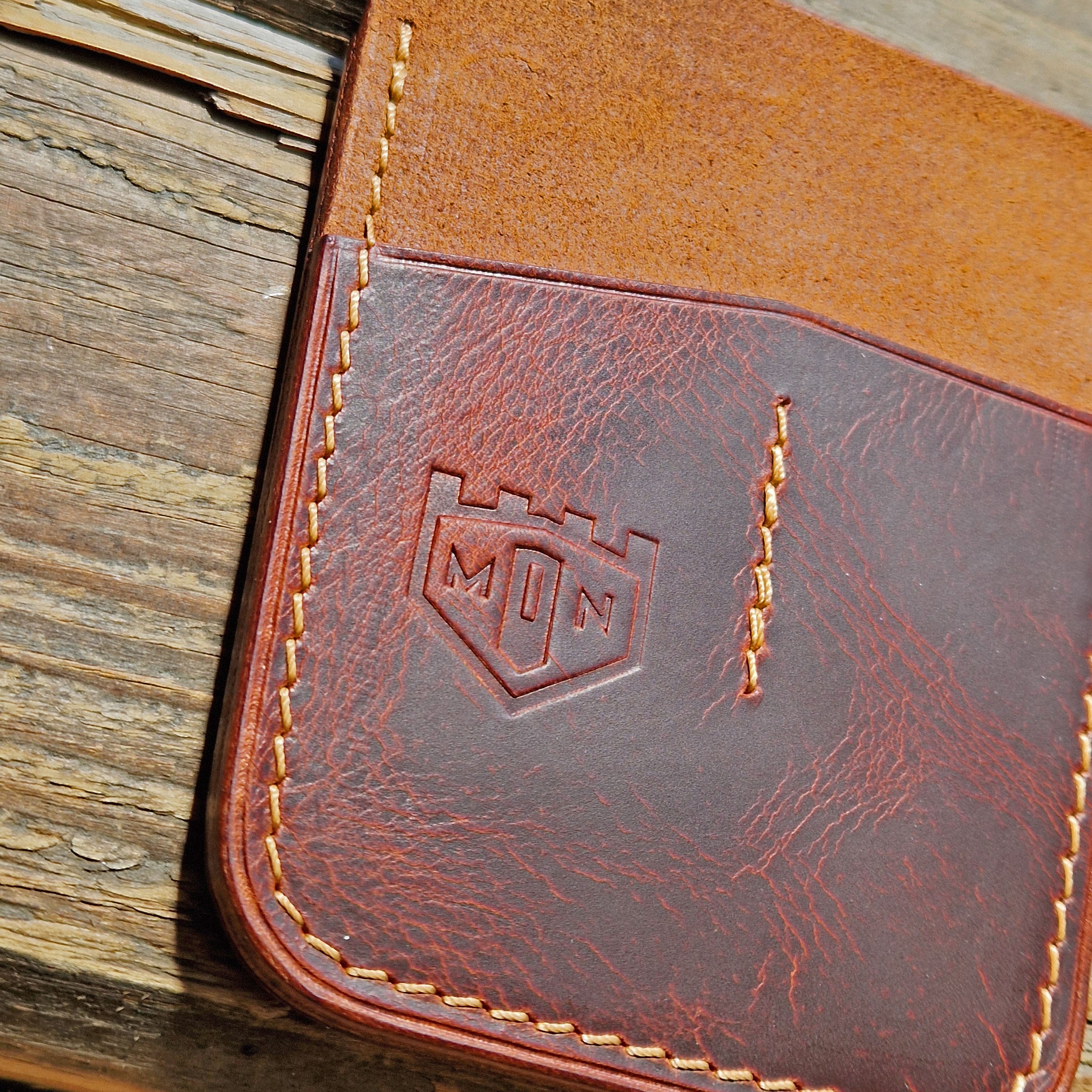 MIN Leathercraft Double Organizer Plus - EDC-Organizer Av Läder - VÄLJ FÄRG