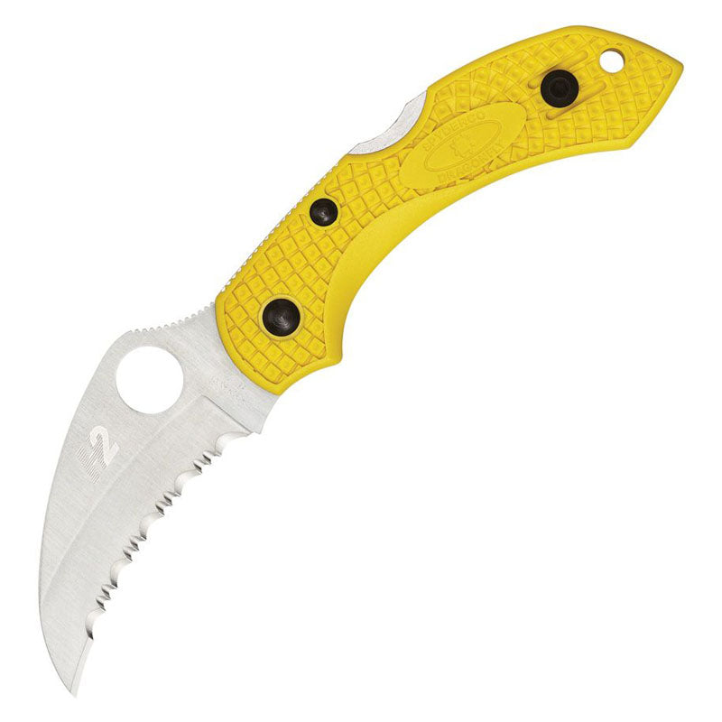 Spyderco Dragonfly 2 Salt H2 SpyderEdge Hawkbill Blade