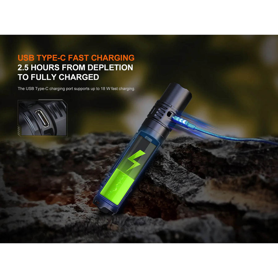 Fenix PD36R V2.0 - Taktisk Ficklampa 5-1700 Lumen