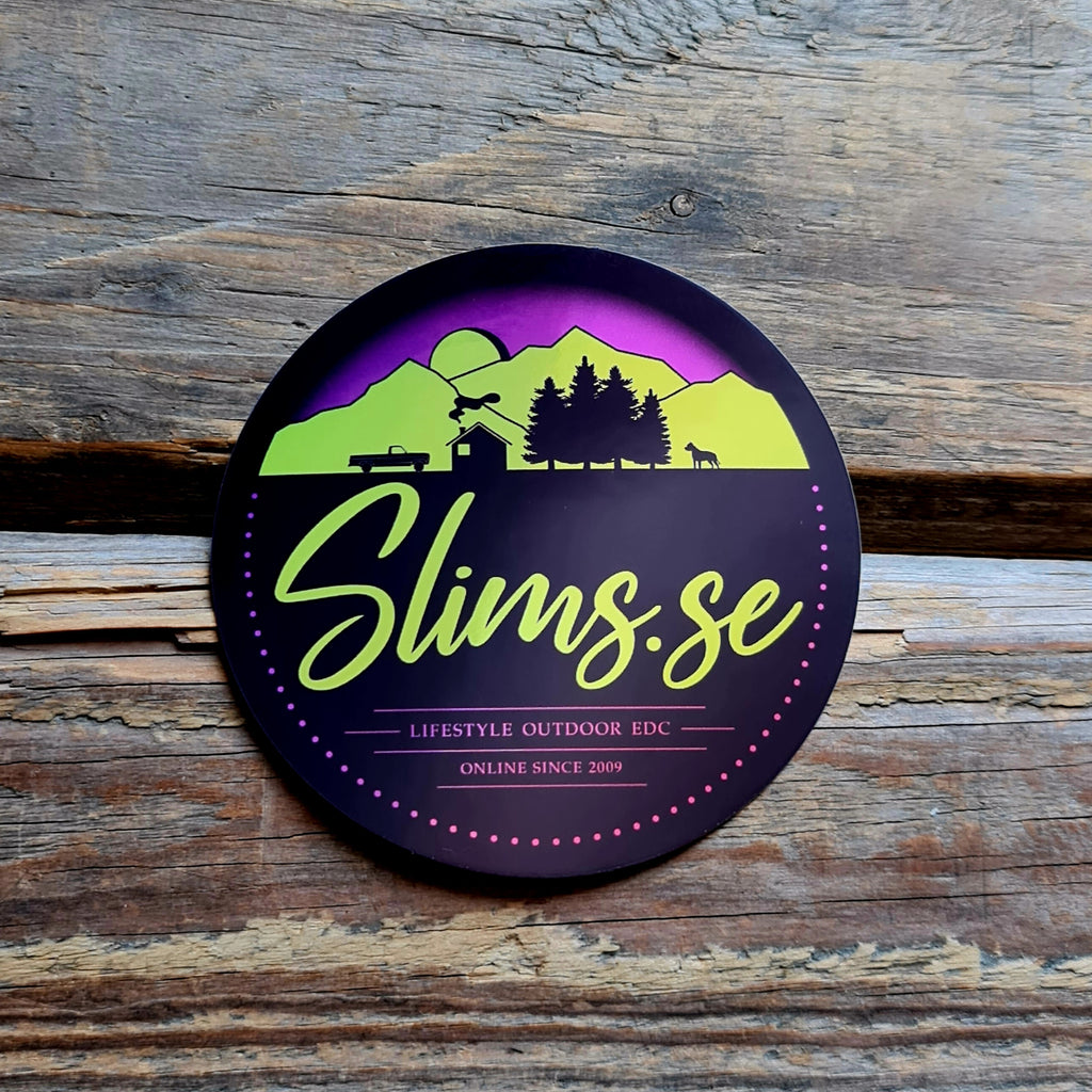 SLIMS.SE Logo Sticker 8 cm - Olika Varianter