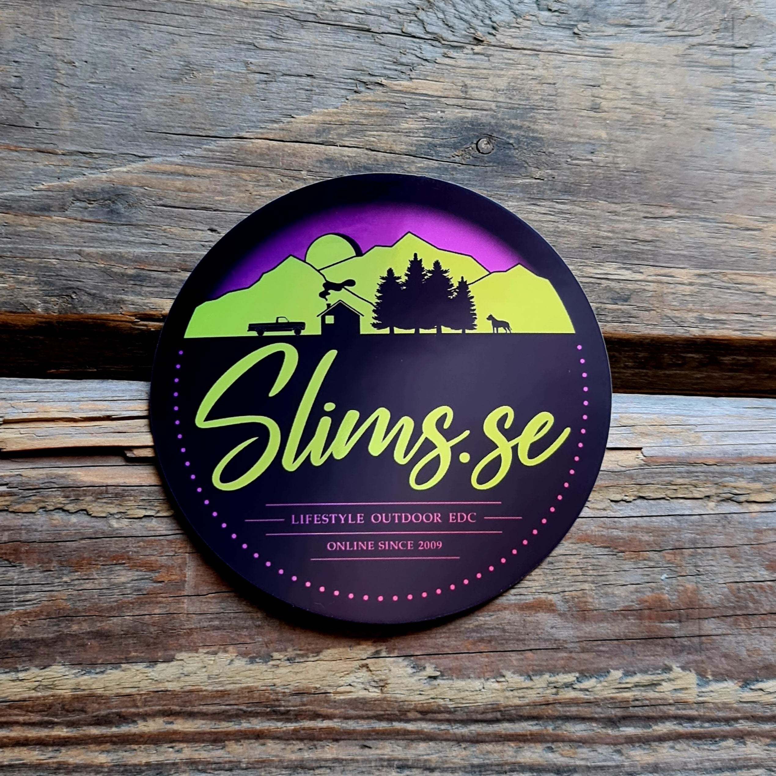 SLIMS.SE Logo Sticker 8 cm - Olika Varianter