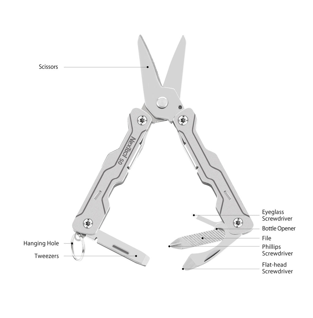 NexTool Micro Sailor Scissors S0 - Knivlöst Multitool Med Sax