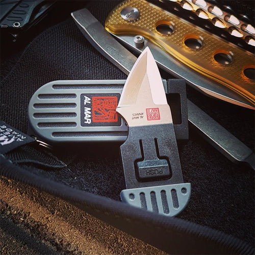 Al Mar Stinger Keyring Knife  Liten fastbladskniv med fodral och nyckelring - SLIMS.SE