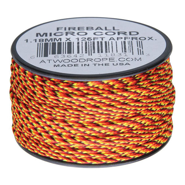 Atwood Rope MFG Micro Cord Paracord 125 Ft - VÄLJ FÄRG