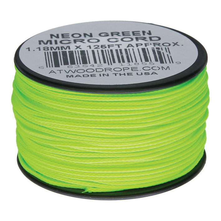 Atwood Rope MFG Micro Cord Paracord 125 Ft - VÄLJ FÄRG