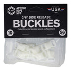 Atwood Rope MFG Paracord Buckle Uber Glow - Självlysande Spännen 10-pack