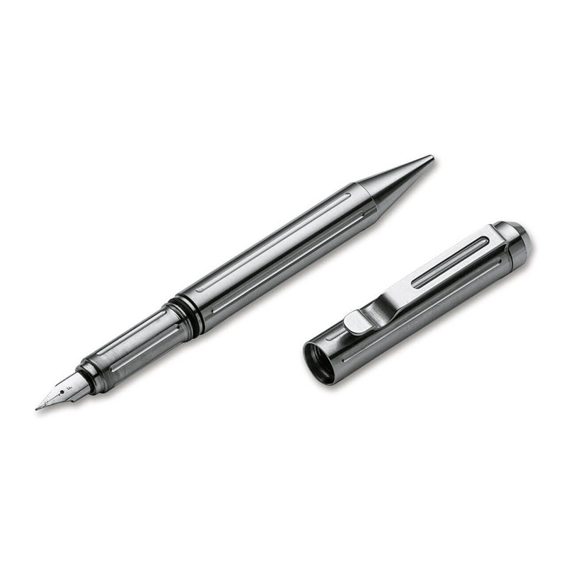 Böker Plus Tactical Fountain Pen Titanium - Reservoarpenna Av Titan