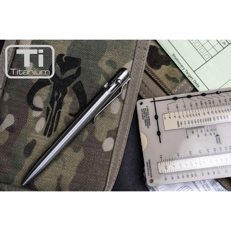 Bastion EDC Bolt Action Pen Titanium - Titanpenna