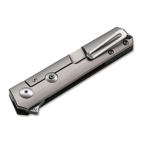 Böker Plus Kwaiken Compact Flipper Marble Carbon D2 Kolfiber