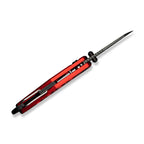Civivi Pragma Damascus Red Aluminium - Fällkniv Med Karbinhake Och Kapsylöppnare