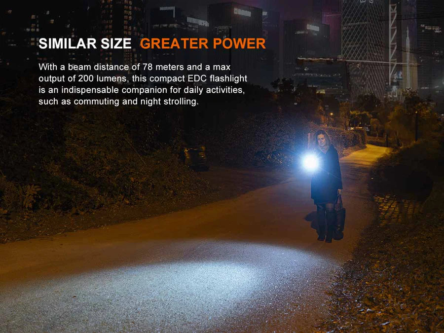Fenix E12 V3.0 AA Ficklampa Med 5-200 Lumen