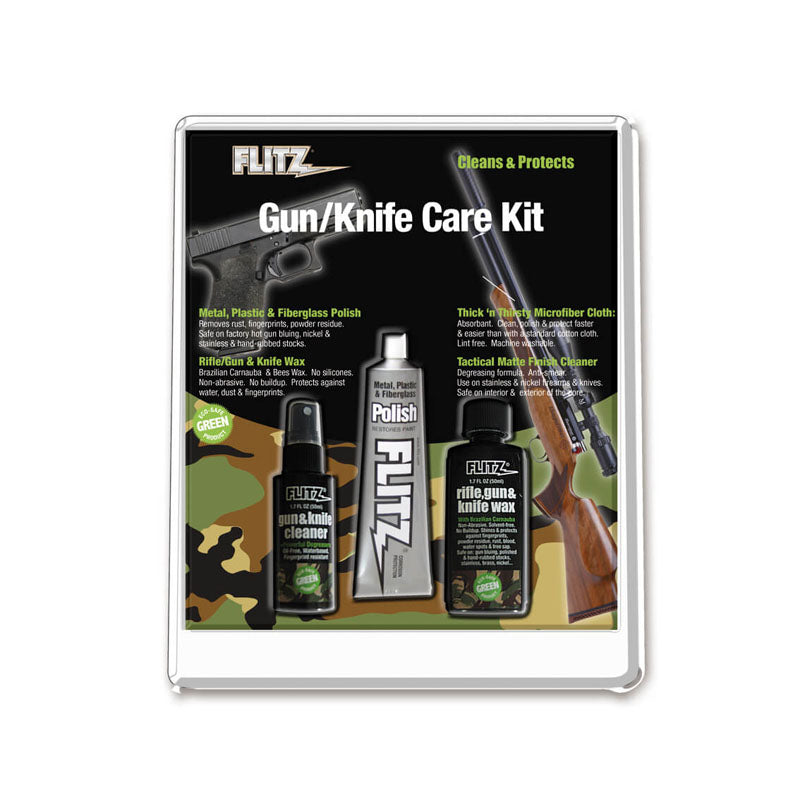 Flitz Knife & Gun Care Kit - Servicekit för Knivar, Verktyg Och Vapen