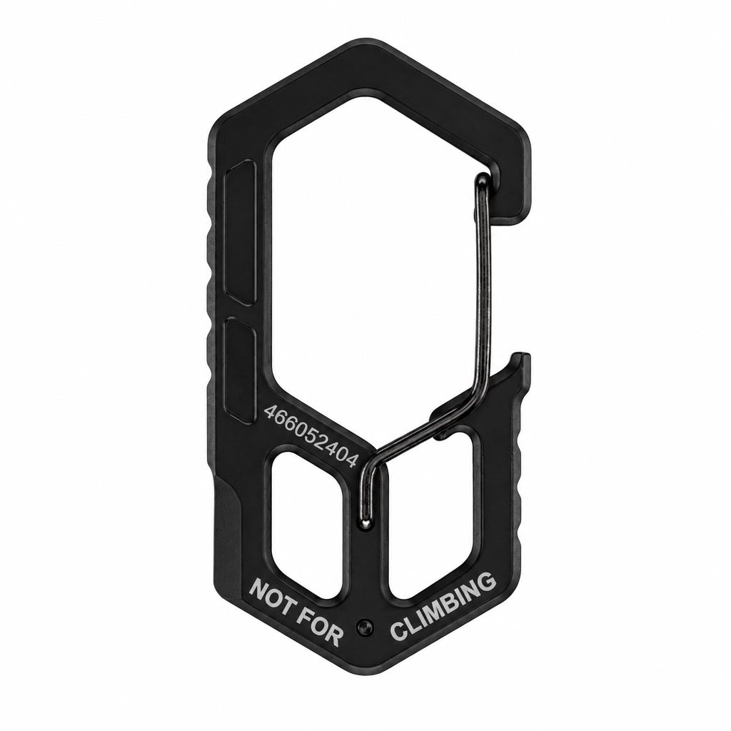 Gerber Carabiner Keychain Tool - Karbinhake Och Multitool - SLIMS.SE - SVART FRAMSIDA