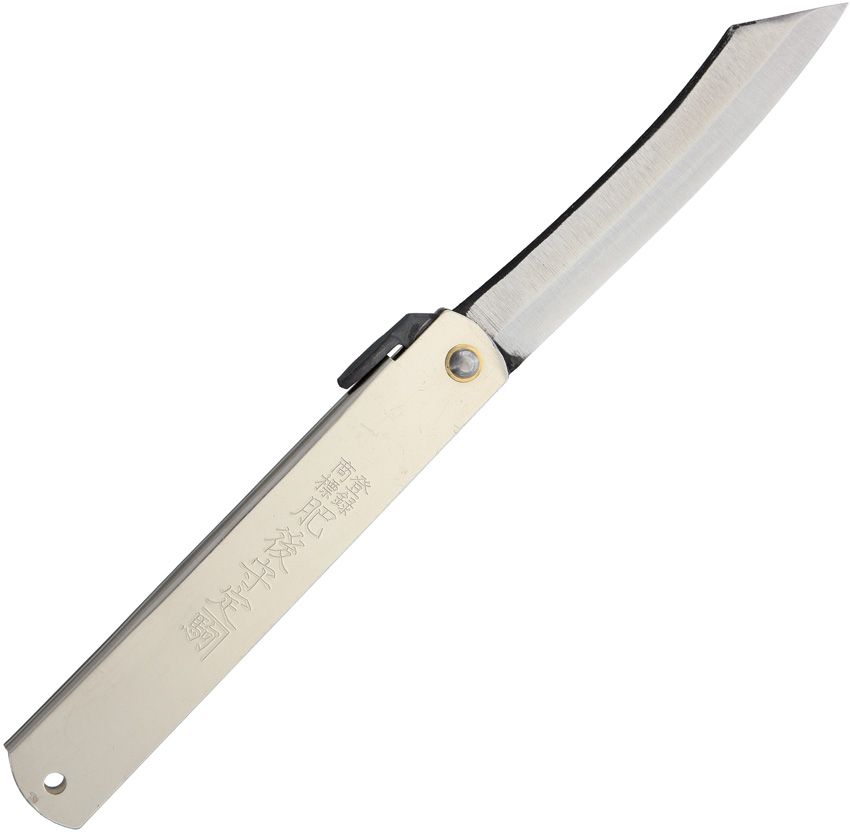 Higonokami Number 5 Silver Folder - Fällkniv Av SK5 Kolstål Handtag Av Rostfritt Stål