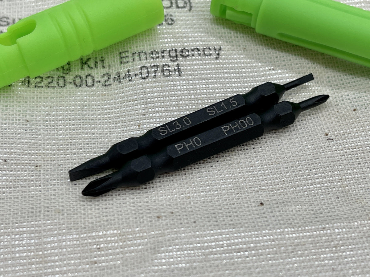 Maratac 1x4 Technician's Pocket Screw Driver - Mejsel Med 2 Dubbelsidiga Bits - VÄLJ FÄRG