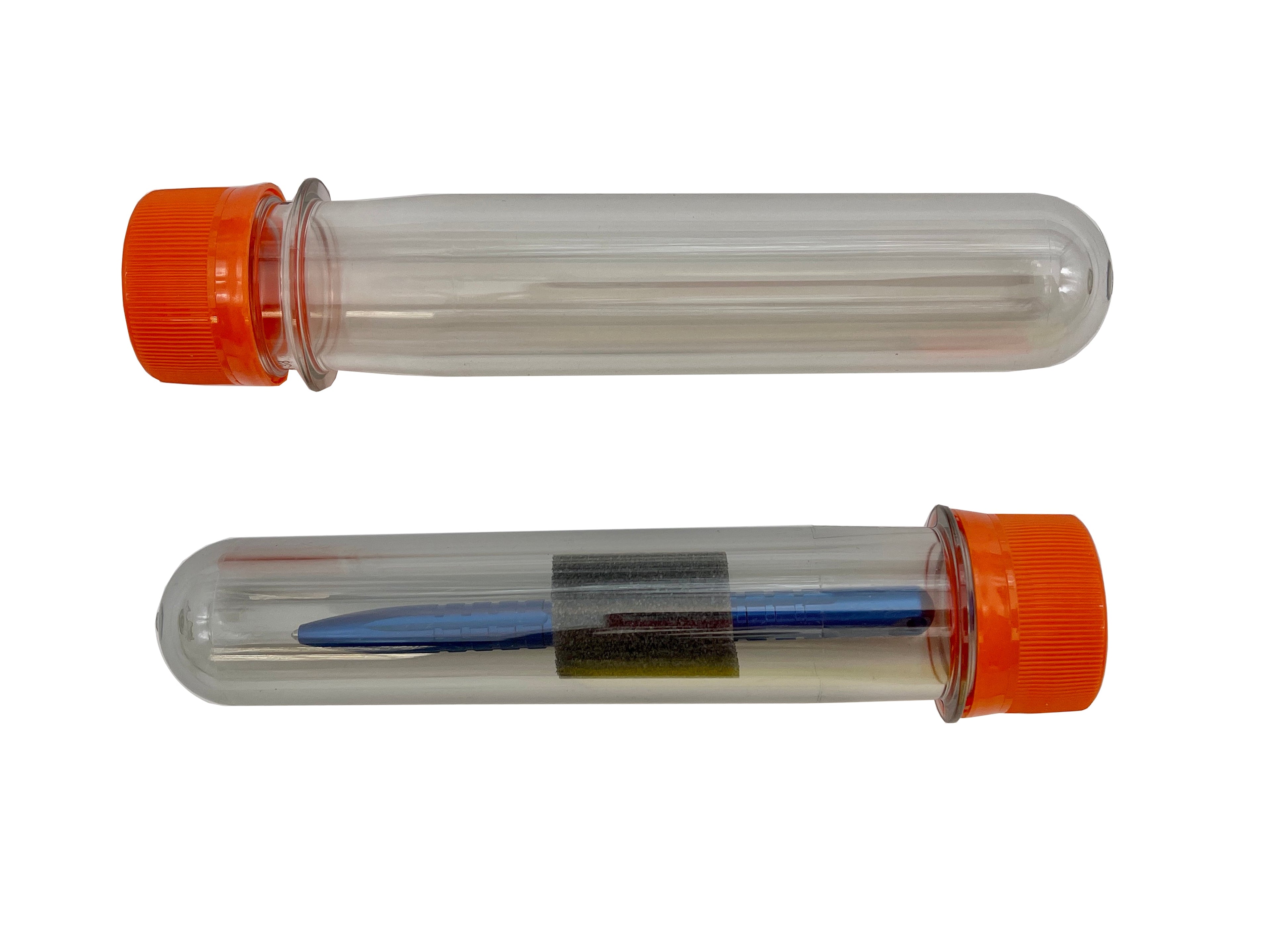 Maratac Clear Tube Vaults - Kapsel Med Skruvlock Tillverkad Av PET