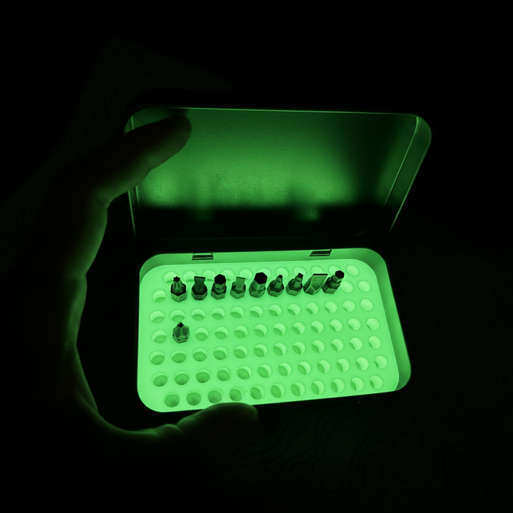 Maratac Itty Bitty Bit Holder Till BIG Survival Food Grade Tin - Bitshållare Av Silikon - GITD