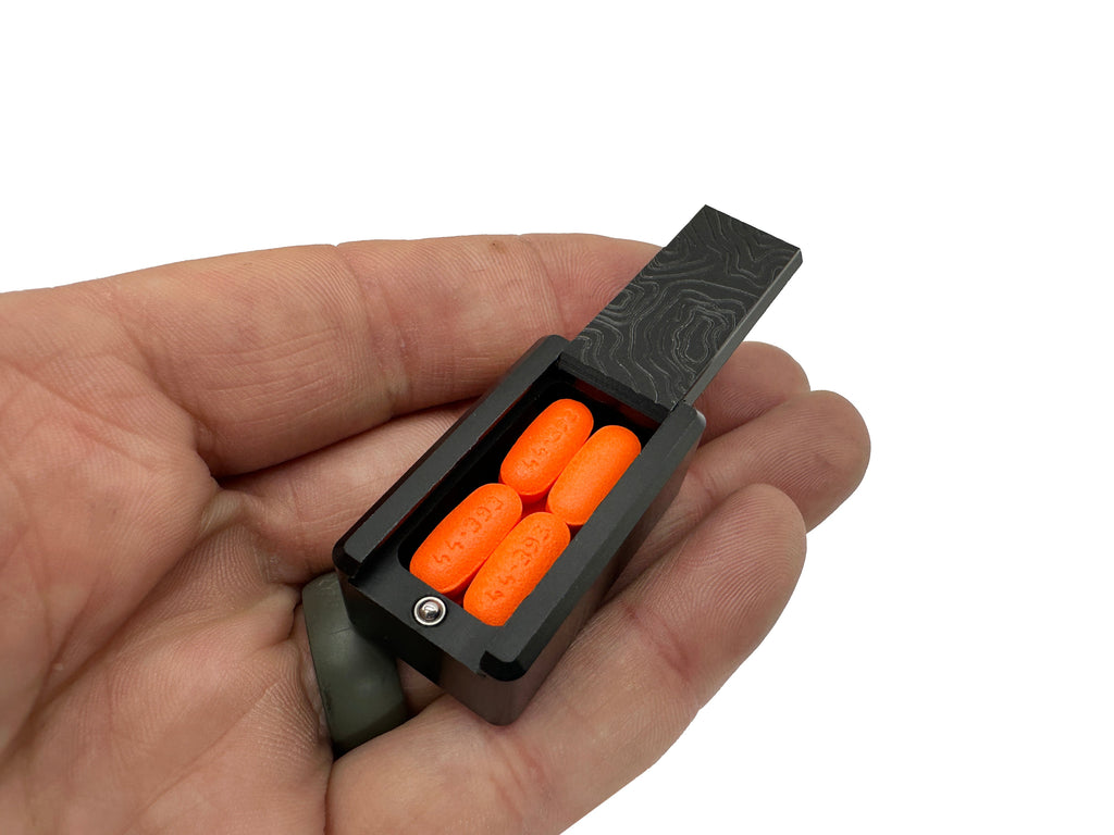 Maratac Tiny Delrin Pocket Box Gen 3 Topo  + Glow Shell – Förvaringsask Delrin Med Självlysande Hölje