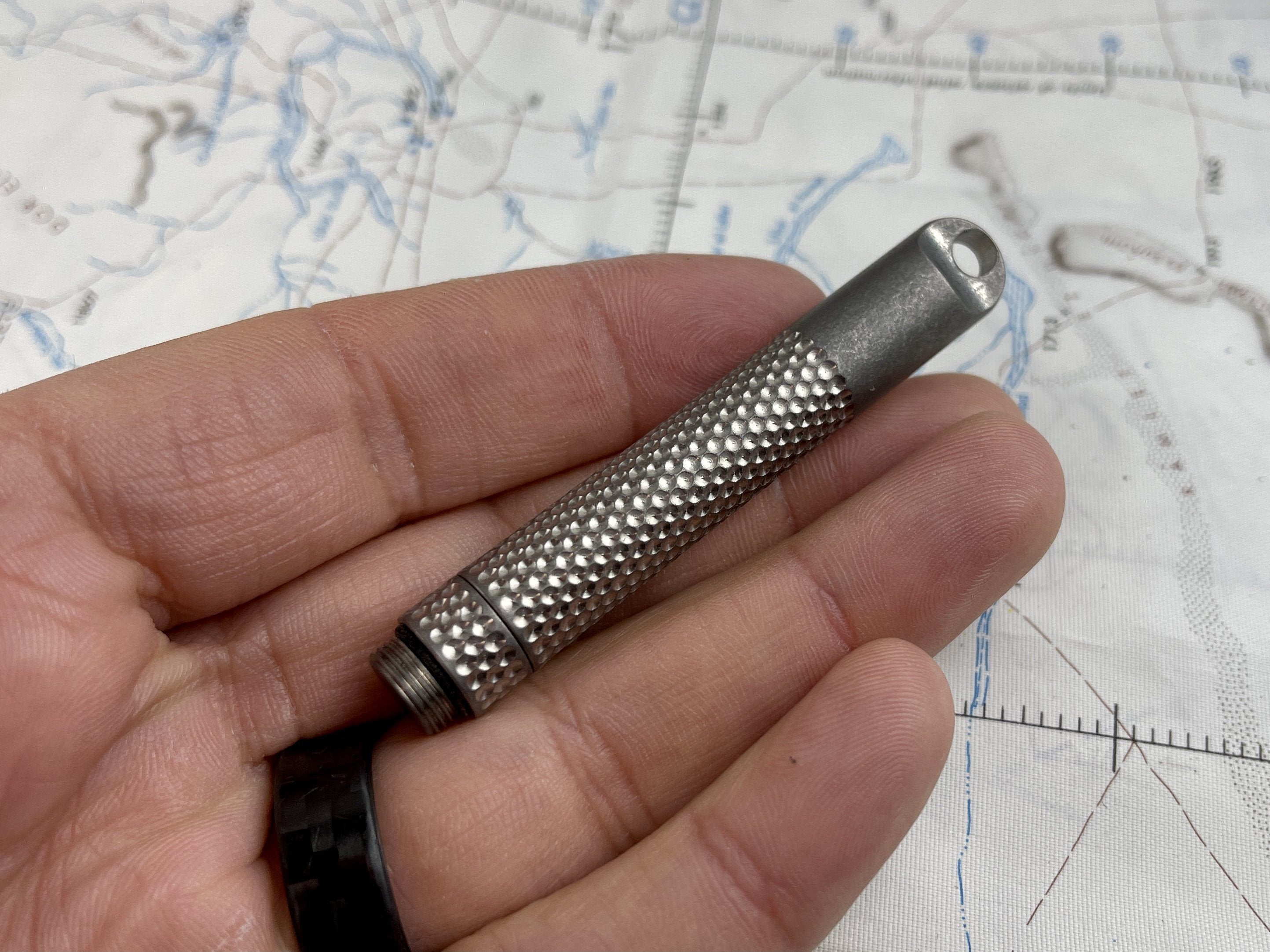 Maratac Key Ring Ti Scalpel - Skalpell Rakbladskniv Av Titan