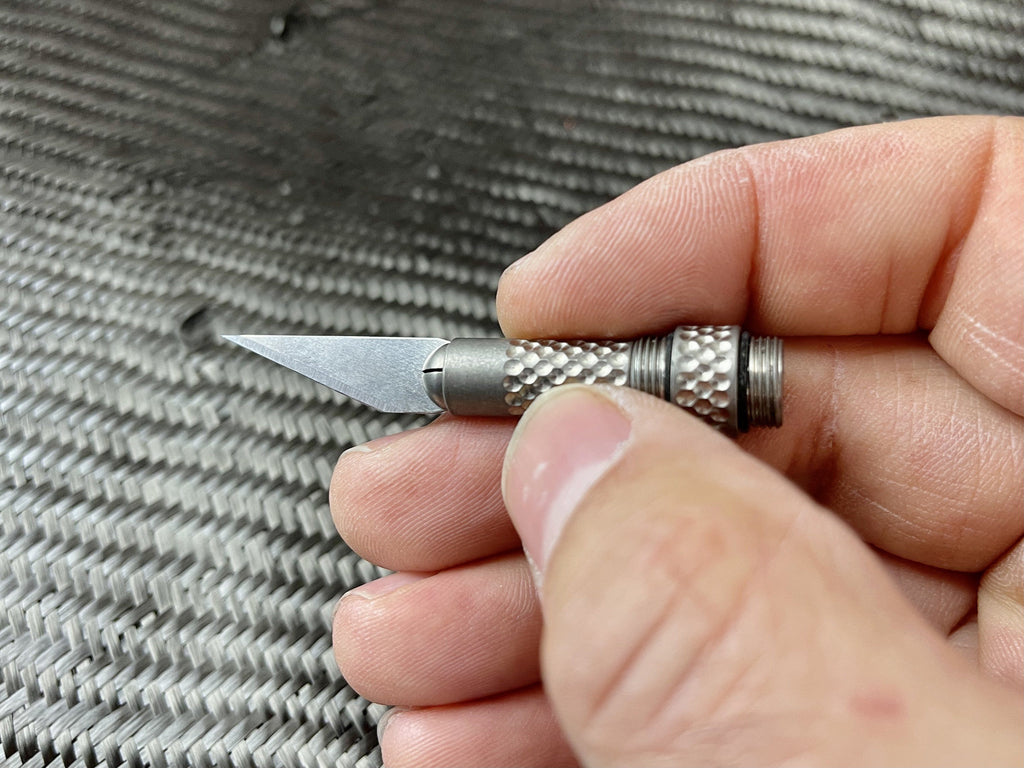 Maratac Key Ring Ti Scalpel - Skalpell Rakbladskniv Av Titan