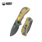Kubey Knife Karaji Linerlock Spear Point 14C28N Ultem - VÄLJ FÄRG